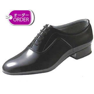 セキネ 本革・黒エナメル スタンダード(モダン)シューズ 610