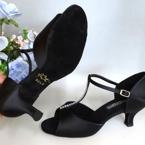 ケント ラテン　ダンスシューズ 　キャロンAT　サテン