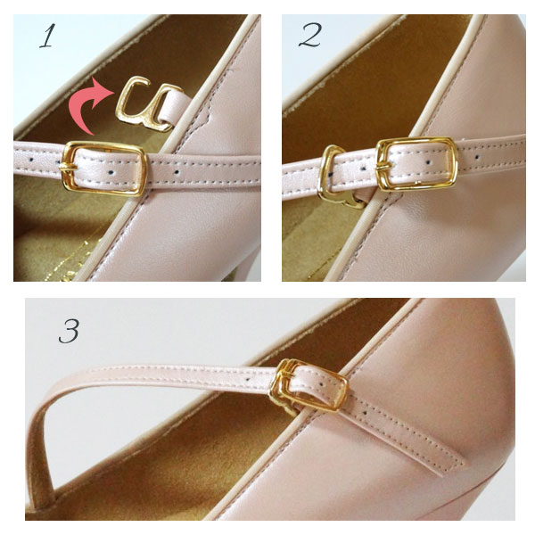 セキネ　スタンダードシューズ　 ベージュパール（ベルト付き）B170