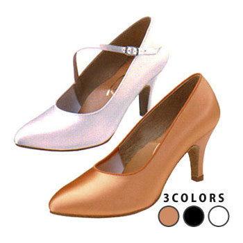 セキネ　サテンスタンダードシューズ　3E幅　7cmスリムヒールSSB300