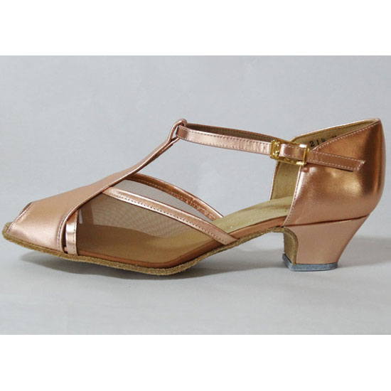 セキネ パーティーシューズ　サティーナベージュ メッシュ PK54BN