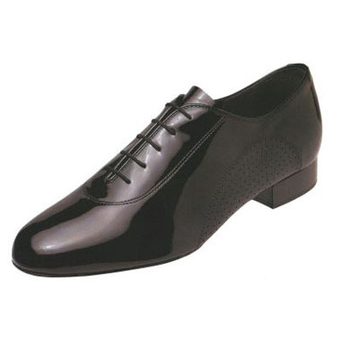 スーパ　男性用上級者向けスタンダードシューズ　ブラックエナメル　競技モデル　5200W