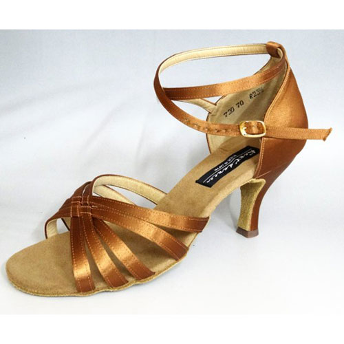 ケント ラテン　ダンスシューズ 　キャロンBX　ハバナサテン　7cmヒール