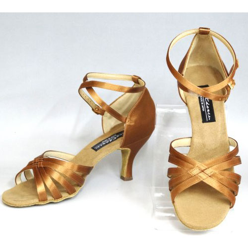 ケント ラテン　ダンスシューズ 　キャロンBX　ハバナサテン　7cmヒール