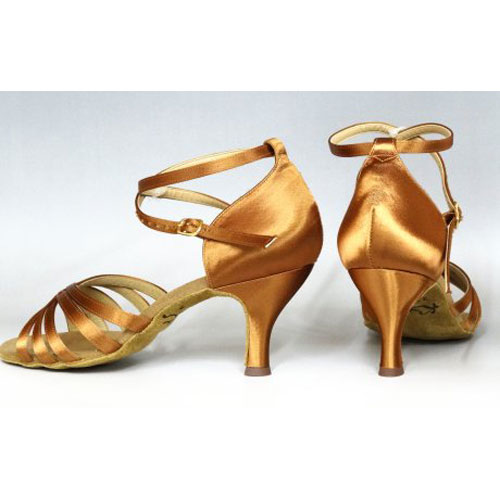 ケント ラテン　ダンスシューズ 　キャロンBX　ハバナサテン　7cmヒール