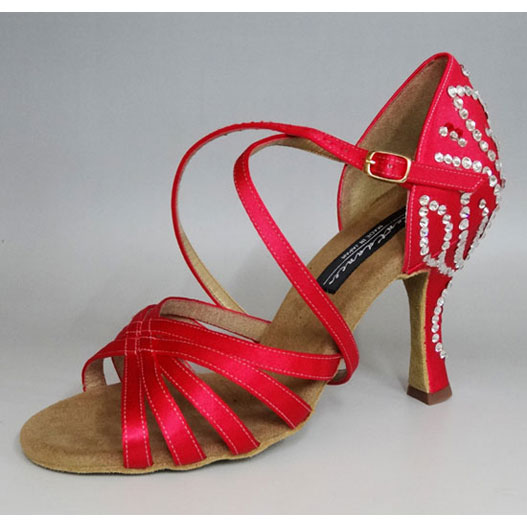 ケント ラテン　ダンスシューズ 　ガゼルＢＸ　クロスストラップ型　8cmヒール