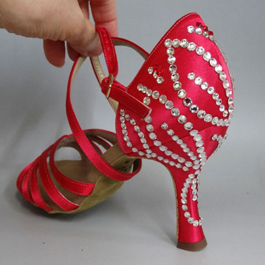 ケント ラテン　ダンスシューズ 　ガゼルＢＸ　クロスストラップ型　8cmヒール