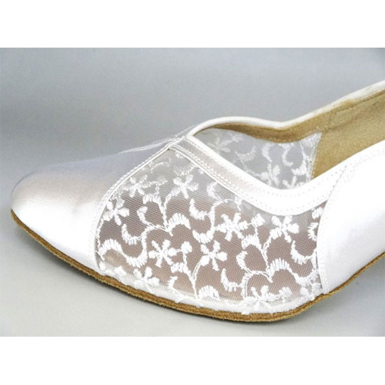 ケント　スタンダード　ダンスシューズ　ローヤル　 レースサテン