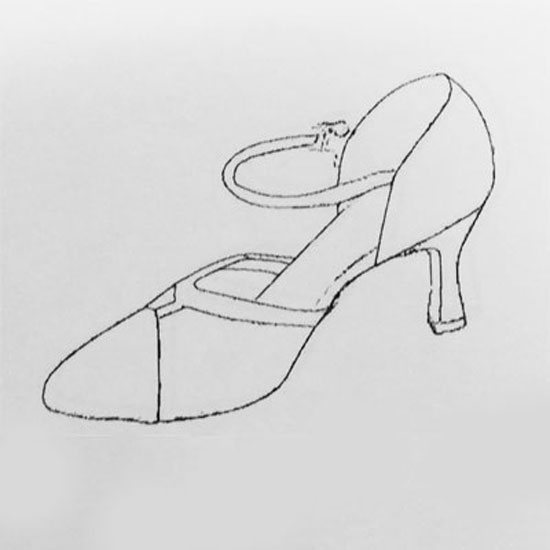 タカダンス　つま先が閉じている　兼用パーティー・ダンスシューズ 　凛（りん）